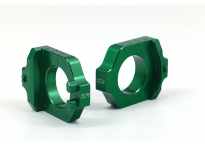Works Connection ELITE Achsenblöcke Kawasaki Grün