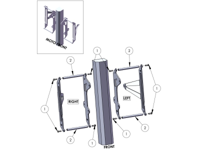 ZAP Kühlerverstärkung TM EN/MX 250 300 20