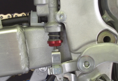 Works Connection Brake Spring Return Kit Kawasaki KXF 8mm red