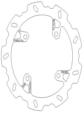Bremsscheibe hinten Beta 05-12