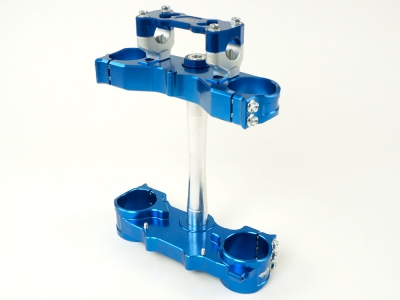GECO 2D Gabelbrücke SHERCO SE-SEF 250-450 12- 22mm Versatz, blau, inkl. Anbaukit