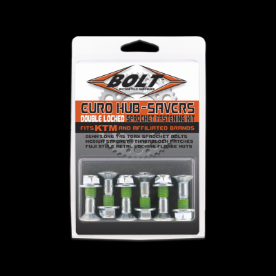 BOLT Kettenradschrauben kit doppelt gesichert Euro Typ 6er Pack