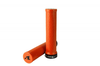 R-Bike Fahrrad Lock-on Griffe Neon Orange
