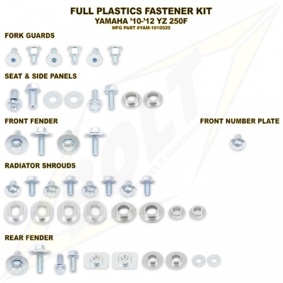 BOLT Schraubenkit für Plastikteile YZF 250 10-13