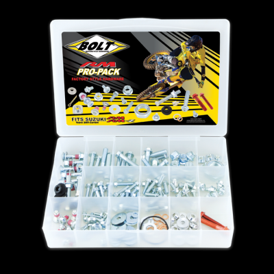 BOLT Pro-Pack Schraubenkit Suzuki RM(Z) 2001-, 180-teilig