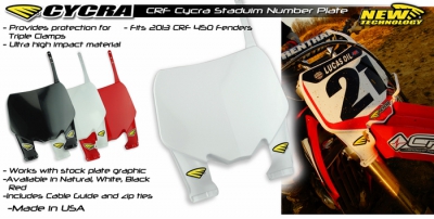 CYCRA Stadium numberplate front CRF 450 13- , CRF 250 14- natural