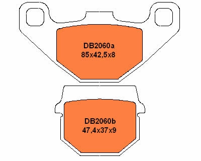Bremsbeläge hinten Suzuki RM 80 / 85 -2004