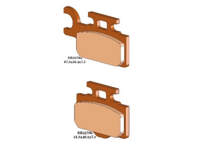 Bremsbeläge vorne Kawasaki KX 65 2000- Suzuki RM65 2003-