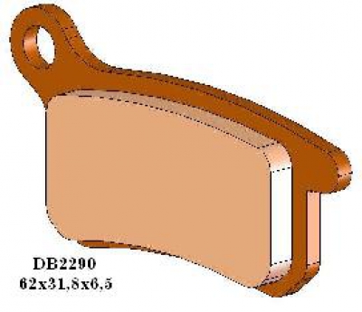 Bremsbeläge vorne für KTM SX 65 02- u. hinten 09- / SX 85 vorne -11  hinten -10