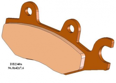 Bremsbeläge vorne Quad Kawasaki 300KLF 06 / Suzuki 500LT / Yamaha 450YFZ 04-05 links