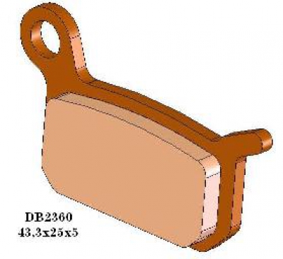 Bremsbeläge hinten für KTM SX 65 04-08, 50 02-