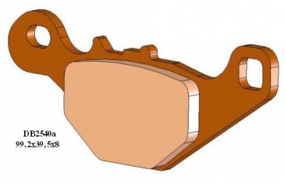 Bremsbeläge hinten Suzuki RM 85 05-