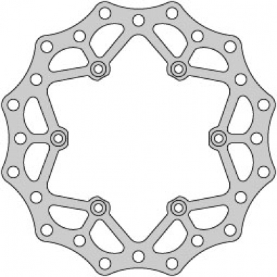 Bremsscheibe hinten für KTM EXC/SX 98-, Husqvarna TE/FE/FC/TC 14-, GasGas 21- 220mm