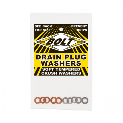 BOLT Kupfer/Alu Dichtungen M6x11mm für Ablaßschrauben