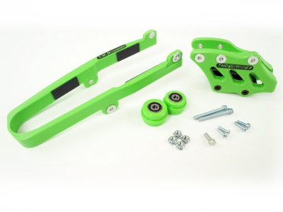 TMD chain guide n slide kit 450 16-18 , 250 17-20 green