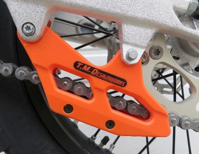 TMD Factory Edition SX Kettenführung KTM 08-, HSQ 14- orange