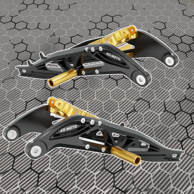 KO Moto Schwinge für SUR-RON Light Bee Verstärkt+5cm länger Schwarz/Gold