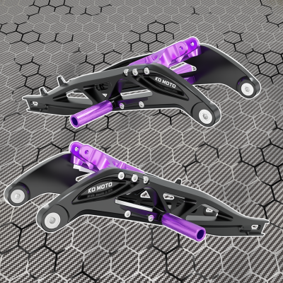 KO Moto Schwinge für SUR-RON Light Bee Verstärkt+5cm länger Schwarz/Violett