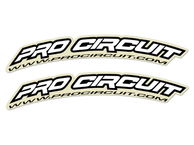 Pro Circuit mini Fender Decal white