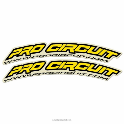 Pro Circuit Fender Decal yellow