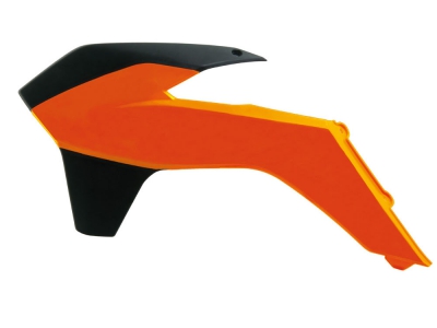 Rtech Kühlerspoiler für KTM SXF 13-15, EXC 14-16 orange/schwarz