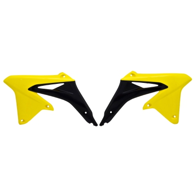 radiator shrouds RMZ 450 08-17 yellow/black