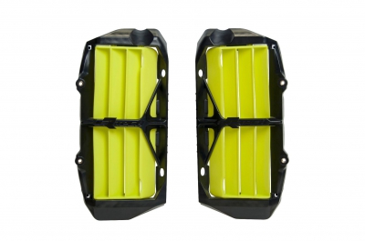 Rtech Oversize Kühlerschutzlamellen Husqvarna TC/FC 19- TE/FE 20- OEM Lemon Gelb