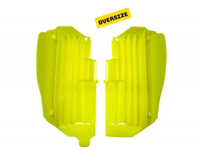 Rtech Oversize radiator louvers Yamaha YZ 450F 18-22, 250F 19- Neon Yellow