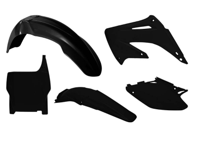 Rtech Plastikkit Honda CR125/250 2004-2007  Schwarz 5tlg.