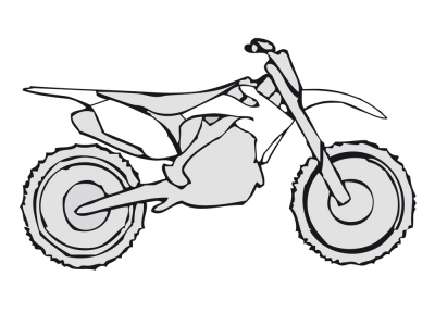 Plastic kit Honda CRF 450 13-16 / CRF 250 14-17 4 pcs. weiss