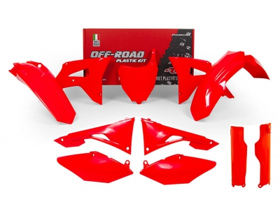Rtech Plastikkit Honda CRF 450 17-20 / CRF 250 18-21 Neon Rot 7tlg.