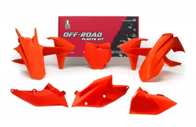 Rtech Plastikkit KTM SX/SXF 16-18 Neon Orange 6pcs.