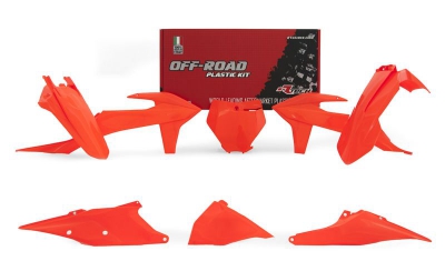 Rtech Plastikkit KTM SX/SXF 19-22 fluo orange  6pcs.