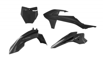 Rtech Plastikkit für KTM SX 50 16-23, SX-E3/5 -24 Schwarz 4 tlg.