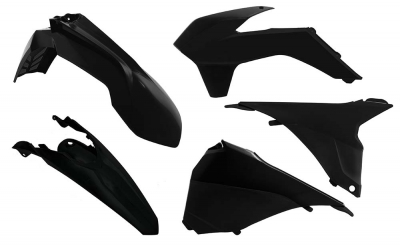 Rtech Plastikkit für KTM EXC 12-13  Schwarz + Airboxabdeckung