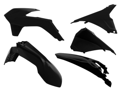Rtech Plastikkit für KTM EXC 14-16  Schwarz + Airboxabdeckung