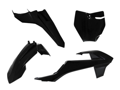 Rtech Plastikkit für KTM SX 65 16-23 / GasGas MC 65 21-23 Schwarz 4tlg.