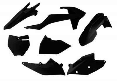Rtech Plastikkit KTM SX/SXF 16-18  black  6pcs.