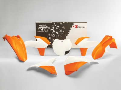 Rtech Plastikkit für KTM SXF 13-15  OEM 2015  6tlg. + Airboxabdeckung or/we