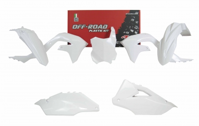 Plastikkit Kawasaki KX 450 2019- / KXF 250 21- Weiß 5 tlg.