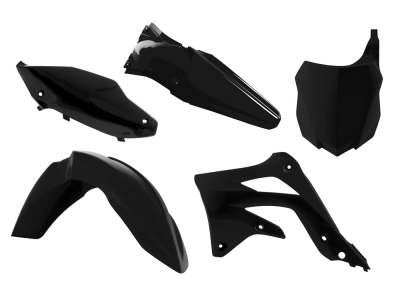 Rtech Plastikkit Kawasaki KXF 450 13-15  Schwarz 5tlg.