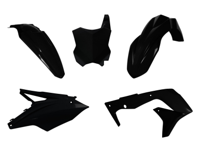 Plastic kit Kawasaki KXF 250 17-20  black 5 pcs.