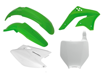 Plastikkit Kawasaki KXF 450 06-08  Grün/Weiß 5tlg.