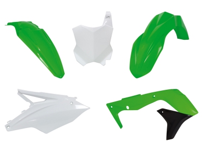 Rtech Plastic kit Kawasaki KXF 450 16-18 OEM green/black withe 5 pcs.
