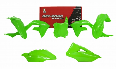 Plastikkit Kawasaki KX 450 2019- / KXF 250 21- Neon Grün 5 tlg.