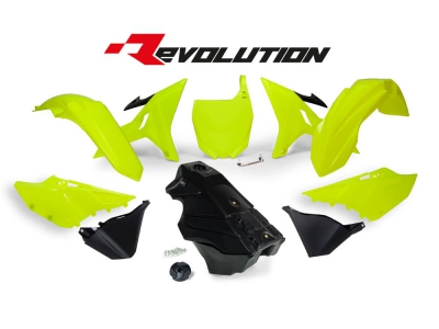 REVOLUTION KIT YZ 125/250 02-21 / WR 250 16-  Neon Gelb inkl. Tank