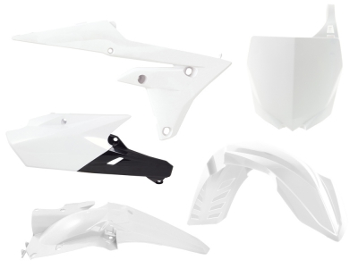 Plastikkit YZF 450 14-17 / YZF 250 14-18 Weiß  5tlg.