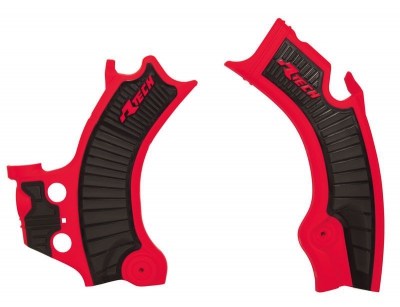 Rtech Grip Rahmenschützer Honda CRF 450 21-, 250 22- Rot/Schwarz