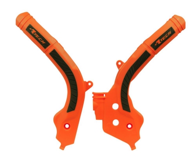 Rtech Grip Rahmenschützer für KTM SX/F 16-18, EXC 17-19 Orange Schwarz