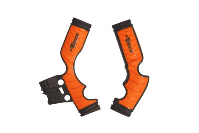 Rtech Grip Rahmenschützer für KTM SX 65 16-23 Schwarz/Orange